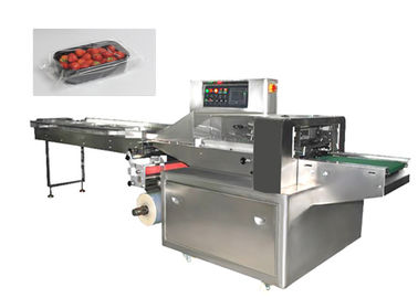 Stable Vegetable Wrapping Machine , Tomato Packing Machine Food Grade Material